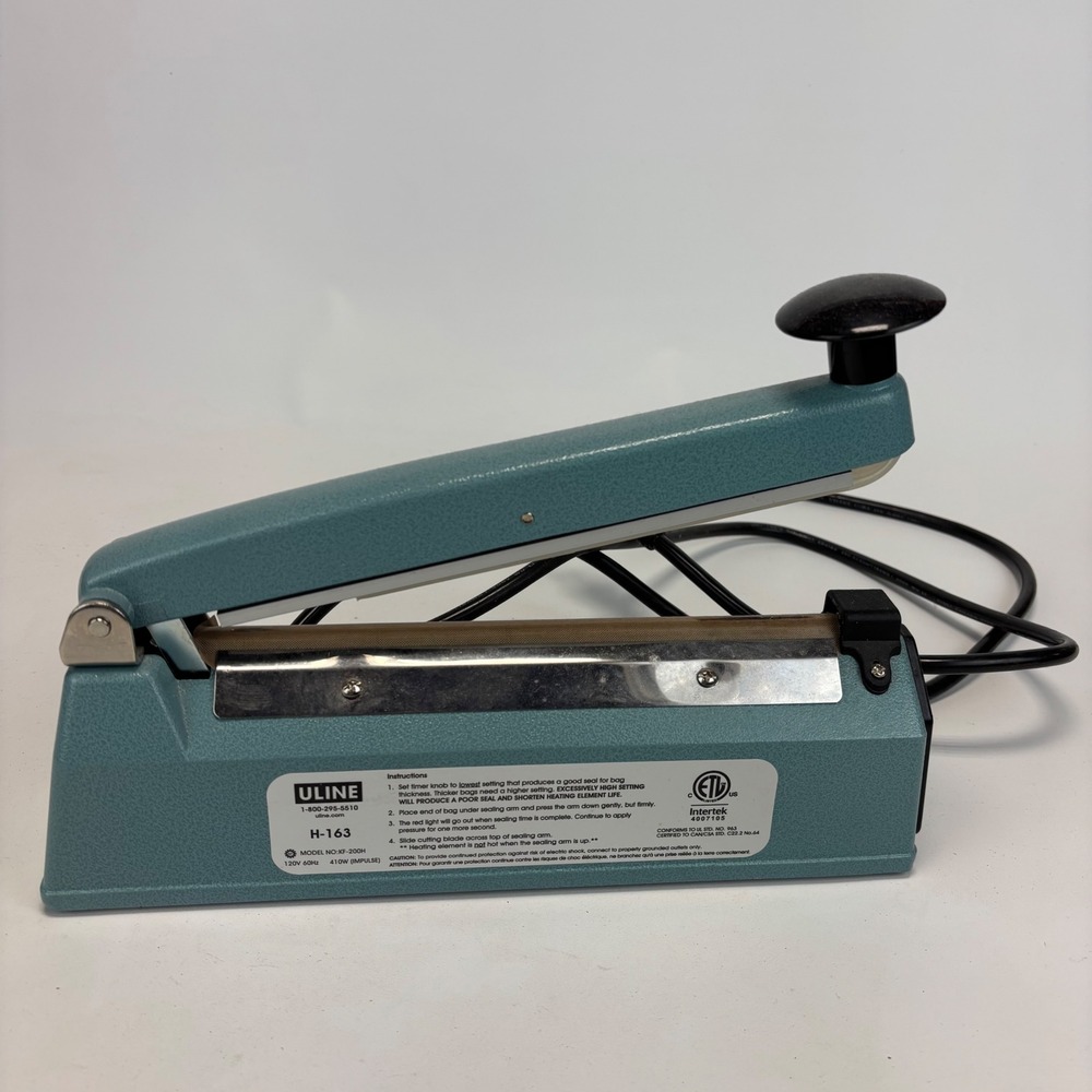 ULine H-163 Impulse Sealer 8" Uline Poly Bag Sealer 8‎ Mil Max Seal Thickness